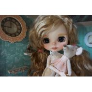 /MonChicolettiStore Custom Blythe Doll Ooak Blythe Fake by Mon Chicoletti