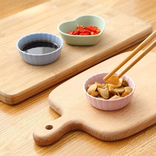  [아마존베스트]Monliya (set of 12) Dipping Bowls Soy Sauce Dishes Appetizer Plates Tasting Dishes, Multi-Color Variety Shape Saucers Bowl Soy Sauce Dishes Kit Ramekins Seasoning Little Bowls Side