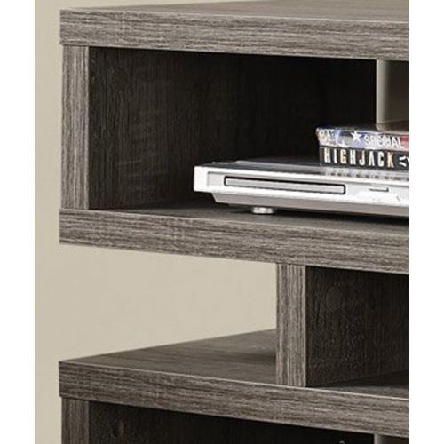  Monarch Specialties I 2462, TV Console, Dark Taupe Reclaimed-Look, 48L