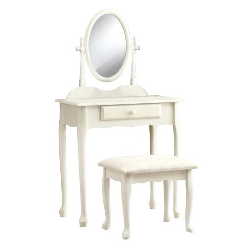  Monarch Specialties I 3412 2 Piece Vanity Set, Antique White