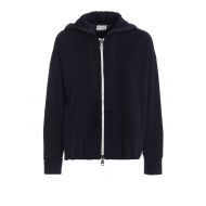 Moncler Boxy zipped hoodie with side slit