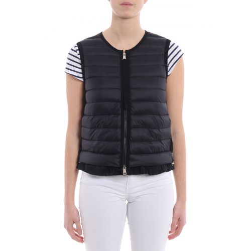몽클레르 Moncler Padded front black cotton vest