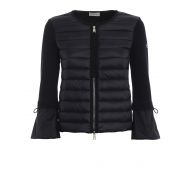 Moncler Black padded nylon tricot jacket