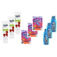 Mondoro Group Kids Dental Floss Picks Plackers Flossers, Natural Fluoride Anticavity Silly Strawberry Toothpaste,...