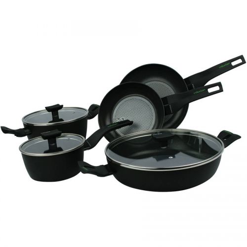  Moneta 8pc Nova Set with Includes 8.5 and 10 Fry Pans, 1.5 Qt. Covered Sauce Pan, 3.75 Qt.11.5 Covered Saute Casserole and 5 Qt. Dutch Oven