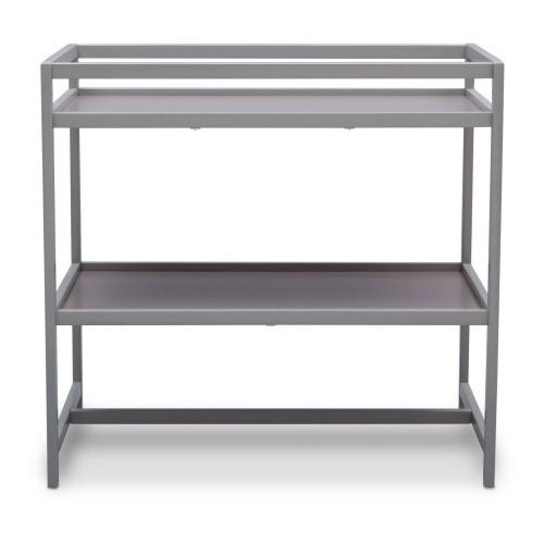  [아마존베스트]Mongoo Delta Children Nursery Side Table Designed for Effortless Dressings and Diaper Changes, Grey