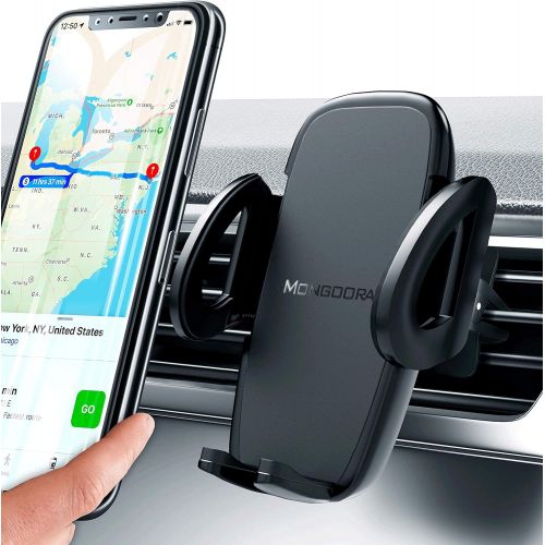  [아마존베스트]Universal Air Vent Car Phone Mount Holder - Updated Version by Mongoora - for Any Smartphone - Car Cell Phone Holder - Vent Phone Holder - Car Vent Mount - Air Vent Mount Holder -