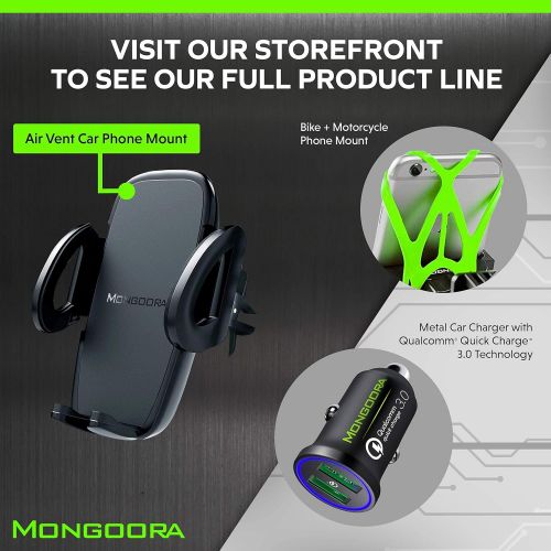  [아마존베스트]Universal Air Vent Car Phone Mount Holder - Updated Version by Mongoora - for Any Smartphone - Car Cell Phone Holder - Vent Phone Holder - Car Vent Mount - Air Vent Mount Holder -