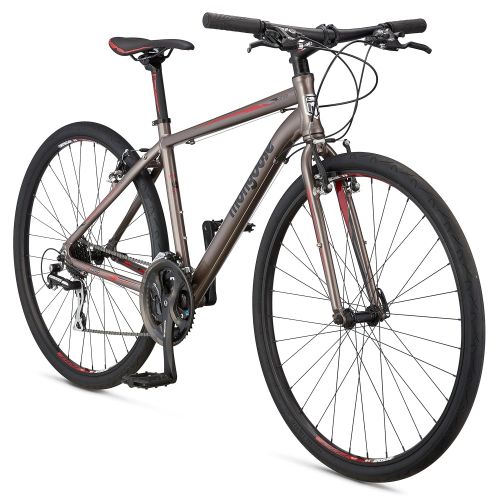  Mongoose Artery Comp Gravel Road Bike with Aluminum Frame and 700c Wheels, 15-Inch/Small Frame, Silver