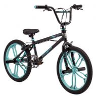 Mongoose 20 Craze Girls Freestyle Bike, Black wBaby Blue