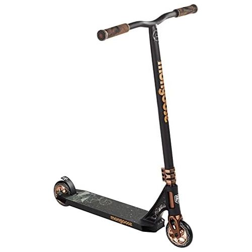  Mongoose Rise Youth and Adult Freestyle Kick Scooter, High Impact 110mm Wheels, Bike-Style Grips, Lightweight Alloy Deck, Multiple Colors