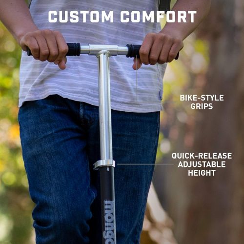  Mongoose Trace Kick Scooter Folding Design, 100mm-205mm Wheels Size Options, Multiple Colors