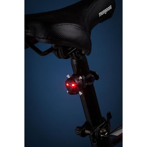  Schwinn Mongoose LED Skull Design Bike Light, Simpe Tool Free Mounting