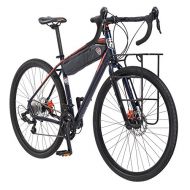 Mongoose Mens Elroy Adventure Bike 700C Wheel Bicycle, Blue, 54cm frame size