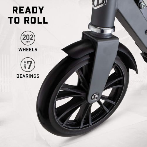  Mongoose Trace Kick Scooter Folding Design, 100mm-205mm Wheels Size Options, Multiple Colors