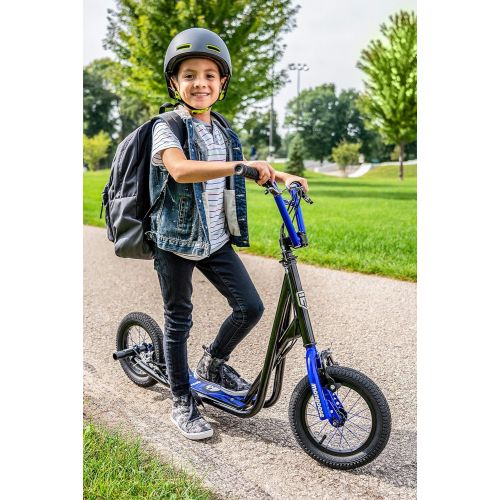  [아마존베스트]Mongoose Expo Youth Scooter, Front and Rear Caliper Brakes, Rear Axle Pegs