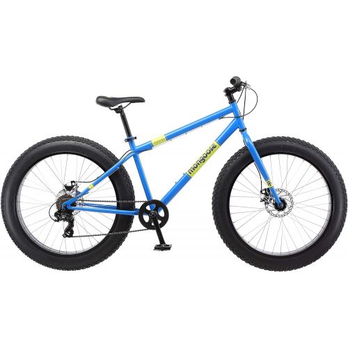  Mongoose Dolomite Mens Fat Tire Mountain Bike, 26-Inch Wheels, 4-Inch Wide Knobby Tires, 7-Speed, Steel Frame, Front and Rear Brakes, Multiple Colors