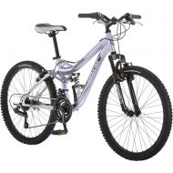 Mongoose Maxim Girls Mountain Bike, 24-Inch Wheels, Aluminum Frame, 21-Speed Drivetrain, Lavender