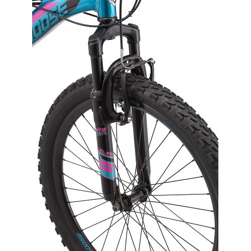  Mongoose Flatrock Adult Hardtail Mountain Bike, 21 Speed Twist Shifters, Aluminum Frame, Multiple Colors
