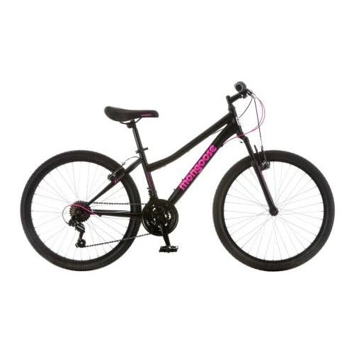  24 Mongoose Excursion Girls Mountain Bike, BlackPink