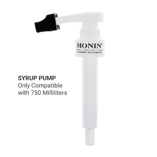  Monin - Syrup Pump, Only Compatible with 750 Milliliters Glass Bottles of Monin Syrup, Tip Cover Included, Approximately ¼ Fluid Ounce Per Pump