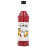Monin Flavored Syrup, Blood Orange, 33.8-Ounce Plastic Bottles (Pack of 4)