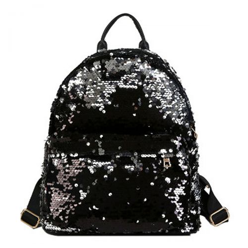  Monique Women Glitter Sequins Backpack Small Shoulders Bag Daypack Schoolbag Booksack