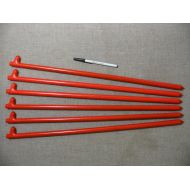 Monk Industries A Six Pack of 24 Long Heavy Duty Steel Tent Stakes or Tent Pegs