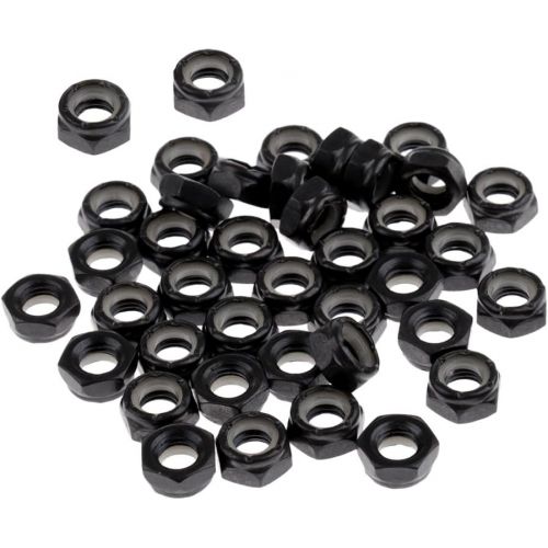  MonkeyJack 40 Pieces Sturdy Skateboard Longboard Trucks Wheels Replacement Axle Nuts Hardware Black