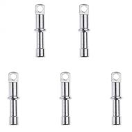 MonkeyJack 5 Pieces/Set Aluminium Alloy Rod Tent Pole Replacement Accessories Spare End Plugs for 9.5mm / 11mm Tent Pole - Silver, for 11mm