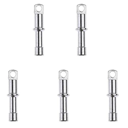  MonkeyJack 5 Pieces/Set Aluminium Alloy Rod Tent Pole Replacement Accessories Spare End Plugs for 9.5mm / 11mm Tent Pole - Silver, for 11mm