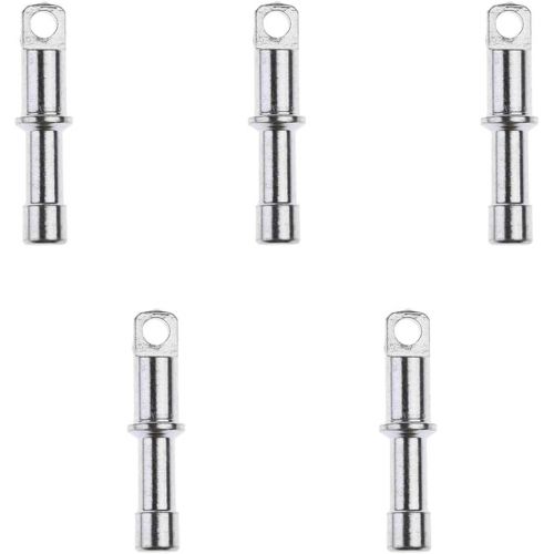  MonkeyJack 5 Pieces/Set Aluminium Alloy Rod Tent Pole Replacement Accessories Spare End Plugs for 9.5mm / 11mm Tent Pole - Silver, for 11mm