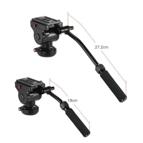  MonkeyJack Fluid Video Head Camera Head with 14 Thread 38 Screw for Monopod Slider