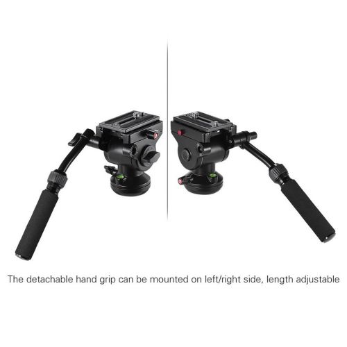  MonkeyJack Fluid Video Head Camera Head with 14 Thread 38 Screw for Monopod Slider