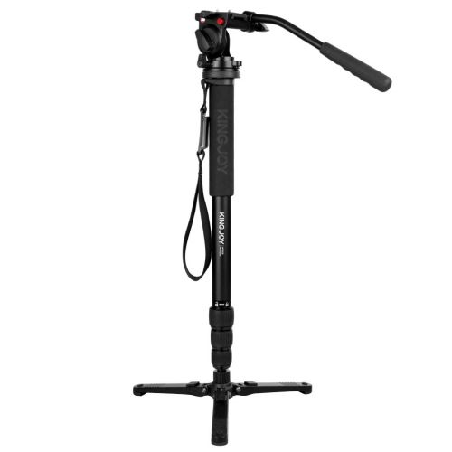  MonkeyJack Compact Travel Monopod with Fluid Pan Head Portable Stand for DSLR Camera