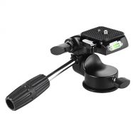 MonkeyJack Flexible Camera Hydraulic Damping Tripod Head Mount w/Quick Release Plate