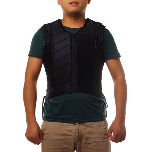  MonkeyJack Equestrian Protective Gear Adult Horse Riding Jackets Safety Vest Body Protector Equipment - black, 3XL