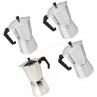 MonkeyJack 4 Pieces Moka Pot Aluminum Coffee Maker Kitchen Stove Homemade 3&6&9&12 Cups