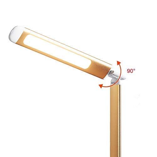  MonkeySun Large LED Desk Lamp for Study Office Reading Book Working,Table Lights 3 Lighting Modes 6 Dimming Levels Eye Care with Flexible Adjustable Swing Arm Smart Touch Control,1