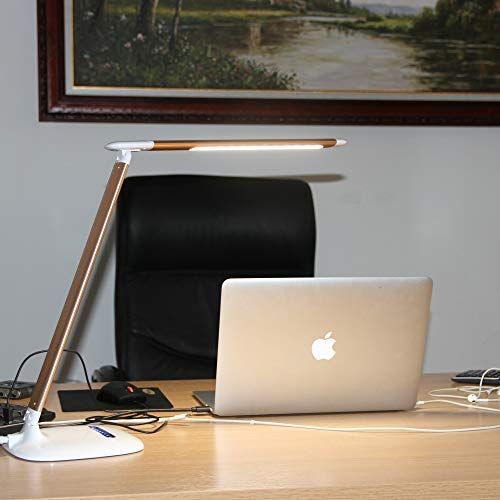  MonkeySun Large LED Desk Lamp for Study Office Reading Book Working,Table Lights 3 Lighting Modes 6 Dimming Levels Eye Care with Flexible Adjustable Swing Arm Smart Touch Control,1