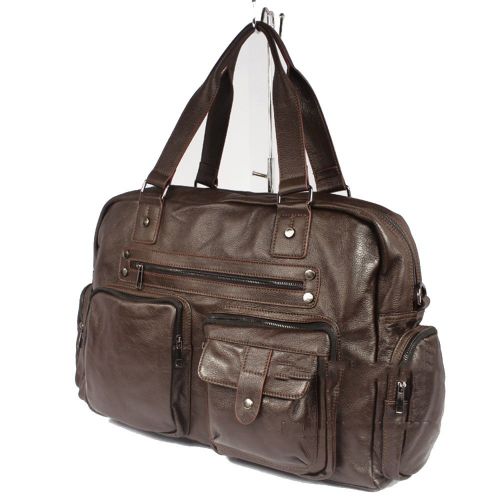  Monkibag-TB Travel Bag High Capacity Luggage Men Crossbody Bag Handbag Genuine Leather Going Out for A Short Trip Travel Bag Crossbody Bags (Color : Brown)