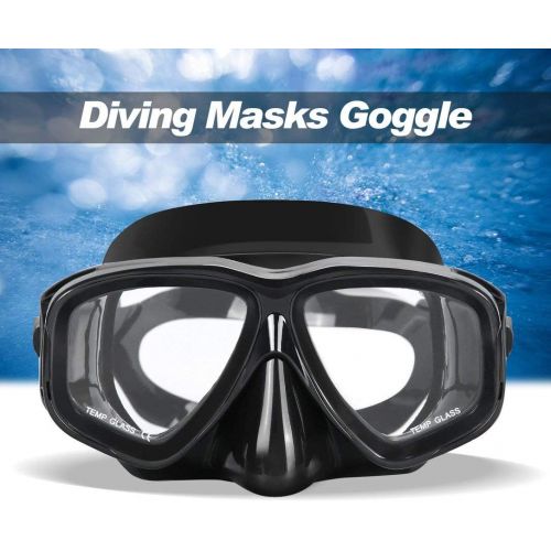  Monllack Tauchmasken Goggle Full Dry Silikon Schnorchelschlauch Set Wassersportausruestung