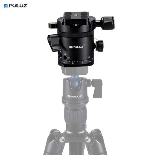  Monllack PULUZ Aluminum Alloy Panoramic 360 Degree Indexing Rotator Ball Head with Quick Release Plate for Camera Tripod Head PU3510