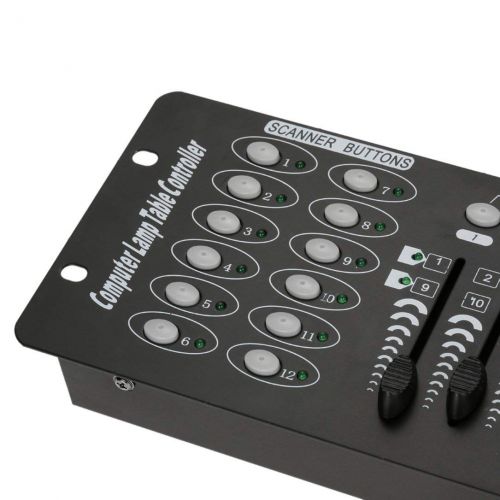  Monllack 192 Channels DMX512 Controller Console for Stage Light Party DJ Disco Operator Equipment Spotlights DJ Controller