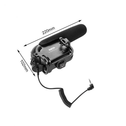 Monllack BOYA BY-VM190P 3.5mm Standard Interface Shockproof Windproof Microphone Stereo Video Camcorder DSLR Camera DV Audio Recorder