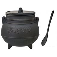 Harry Potter Black Cauldron Ceramic Soup Mug with Spoon, Take some time off from classes at Hogwarts School of Witchcraft and Wizardry to brew.., By Monogram