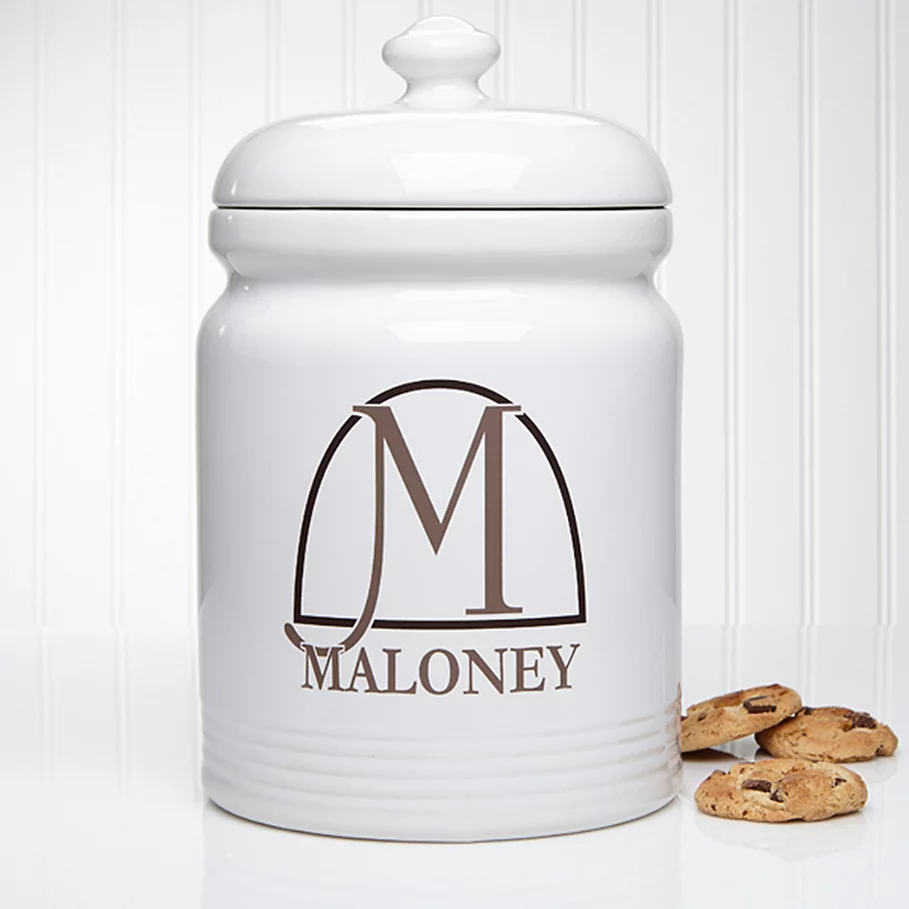  Monogram Elegance Cookie Jar