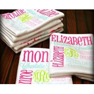 Monogrammarketplace Personalized Baby Blanket Monogrammed Baby Blanket Name Blanket Swaddle Receiving Blanket Baby Shower Gift Photo Prop Birth Announcement