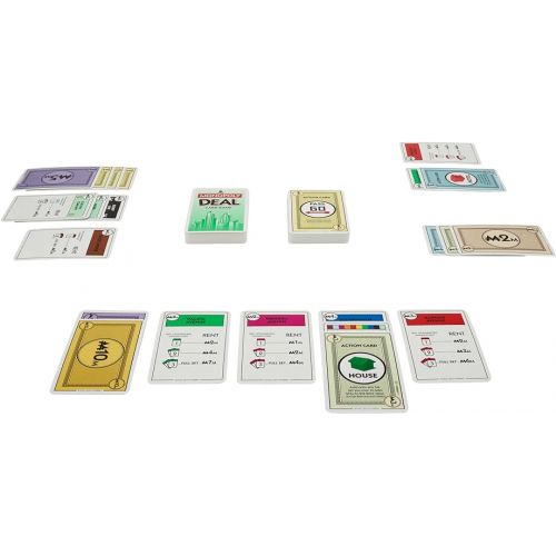 모노폴리 Hasbro Gaming Monopoly Deal Card Game, Quick-Playing Card Game for 2-5 Players, Game for Families and Kids, Ages 8 and Up (Amazon Exclusive)