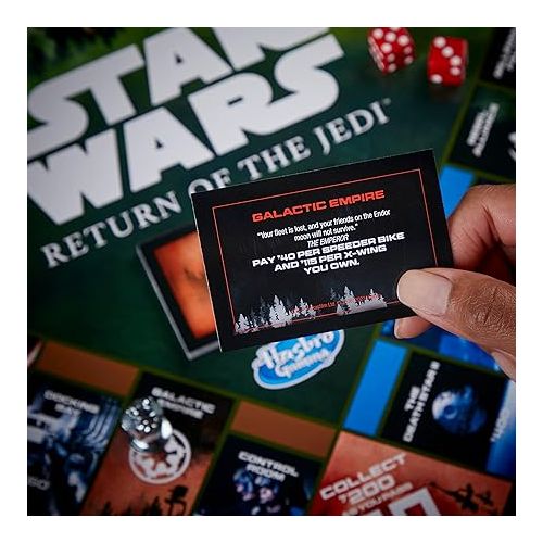 모노폴리 Hasbro Gaming Monopoly: Star Wars Return of The Jedi Board Game for 2-6 Players, Inspired by Return of The Jedi Movie, Game for Families and Kids Ages 8+ (Amazon Exclusive)